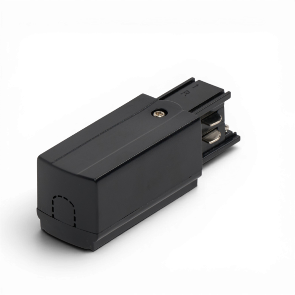 Invoerblok 3 fase track rail zwart -p