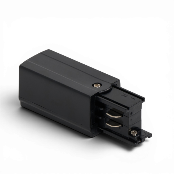 Invoerblok 3 fase track rail zwart -p