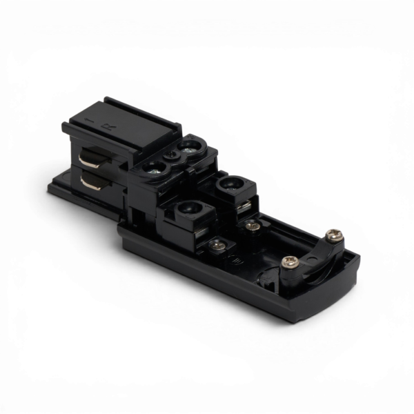 Invoerblok 3 fase track rail zwart -p