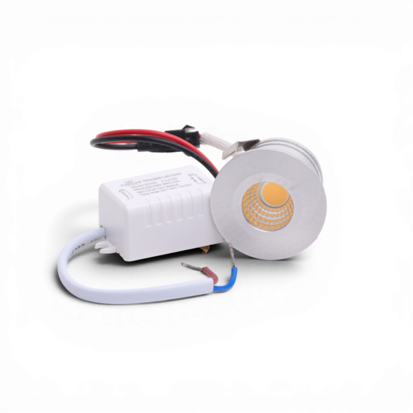 CRIUS_CR30105033D_______T107 1 CRIUS mini spot 3W 3000k inclusief driver Fase-dimmen