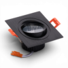CRIUS_CR3041053________T113 10 CRIUS Vierkant Verstelbare Spot 5W 3000k Zwart inclusief driver Fase-dimmen