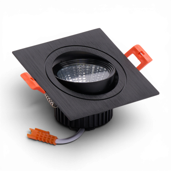 CRIUS_CR3041053________T113 10 CRIUS Vierkant Verstelbare Spot 5W 3000k Zwart inclusief driver Fase-dimmen