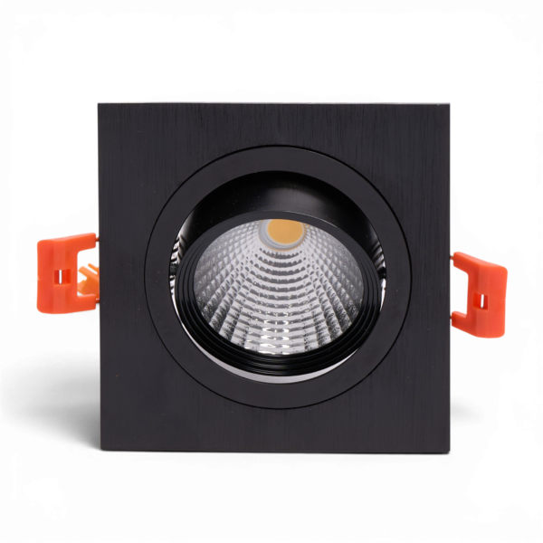 CRIUS_CR3041053________T113 15 CRIUS Vierkant Verstelbare Spot 5W 3000k Zwart inclusief driver Fase-dimmen