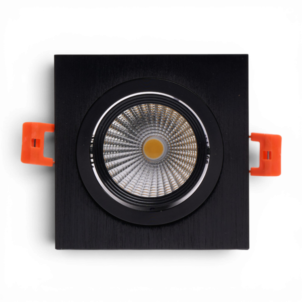 CRIUS_CR3041053________T113 22 CRIUS Vierkant Verstelbare Spot 5W 3000k Zwart inclusief driver Fase-dimmen