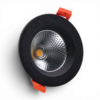 CRIUS Ronde Spot 5W 3000k Zwart inclusief driver Fase-dimmen