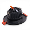 CRIUS Ronde Spot 5W 3000k Zwart inclusief driver Fase-dimmen