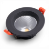 CRIUS Ronde Spot 5W 3000k Zwart inclusief driver Fase-dimmen