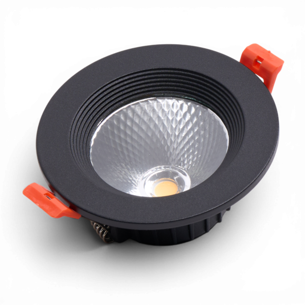 CRIUS Ronde Spot 5W 3000k Zwart inclusief driver Fase-dimmen