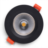 CRIUS Ronde Spot 5W 3000k Zwart inclusief driver Fase-dimmen