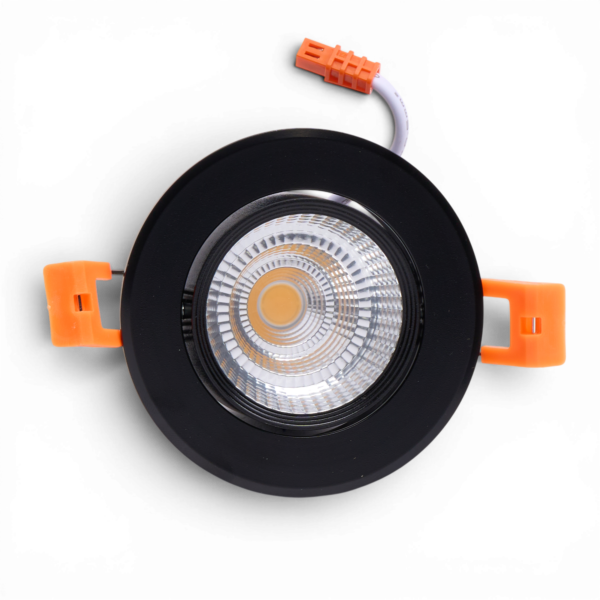 CRIUS_CR3048053_______U108 4 CRIUS Ronde Spot 5W 3000k Zwart Verstelbaar inclusief driver Fase-dimmen