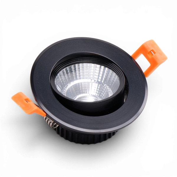 CRIUS_CR3048053_______U108 5 CRIUS Ronde Spot 5W 3000k Zwart Verstelbaar inclusief driver Fase-dimmen