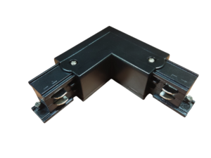 Hoek-connector 3 fase track rail zwart -p