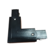 Hoek-connector 3 fase track rail zwart -p