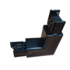 Hoek-connector 3 fase track rail zwart -p