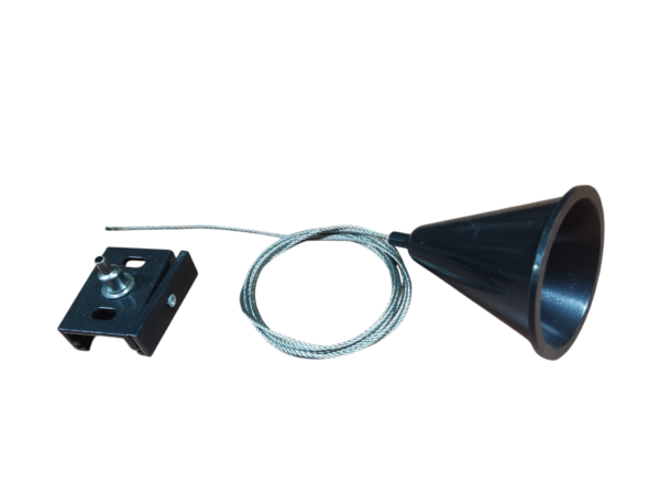 ophangset track rail zwart -p