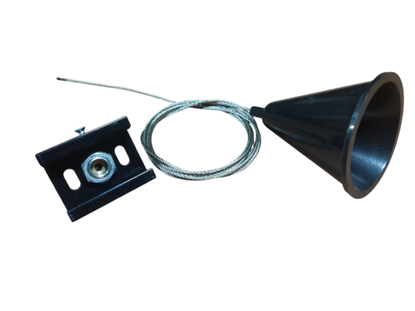ophangset track rail zwart -p