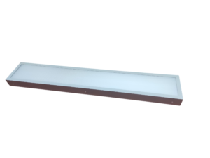20×150 opbouw paneel inclusief frame zilver-p