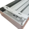 20×150 opbouw paneel inclusief frame zilver-p