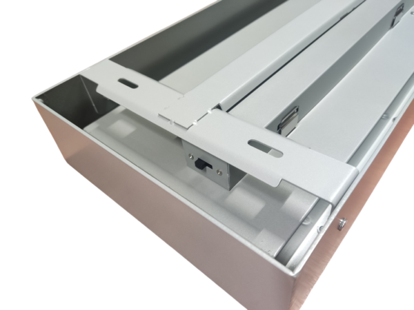 20×150 opbouw paneel inclusief frame zilver-p
