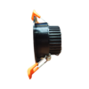CRIUS Ronde Spot 5W 3000k Zwart inclusief driver Fase-dimmen