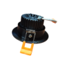 CRIUS Ronde Spot 5W 3000k Zwart inclusief driver Fase-dimmen