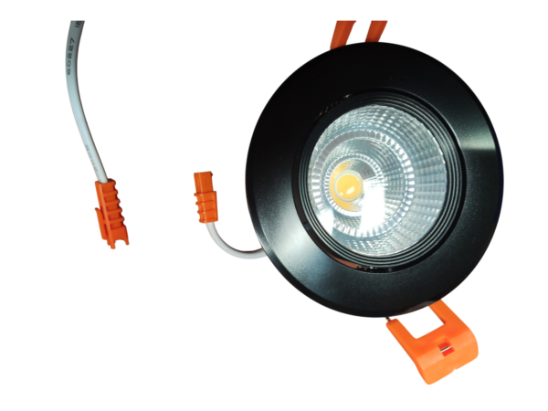 CRIUS Ronde Spot 5W 3000k Zwart inclusief driver Fase-dimmen