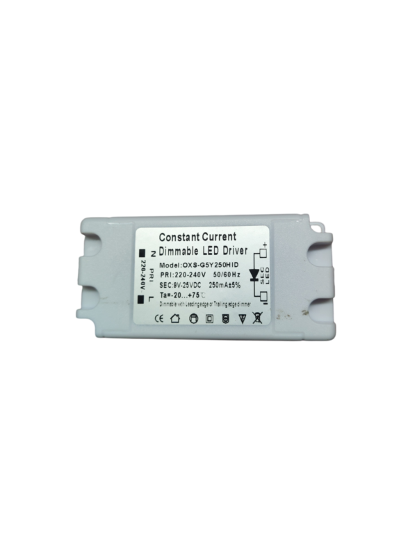 CRIUS Ronde Spot 5W 3000k Wit inclusief driver Fase-dimmen