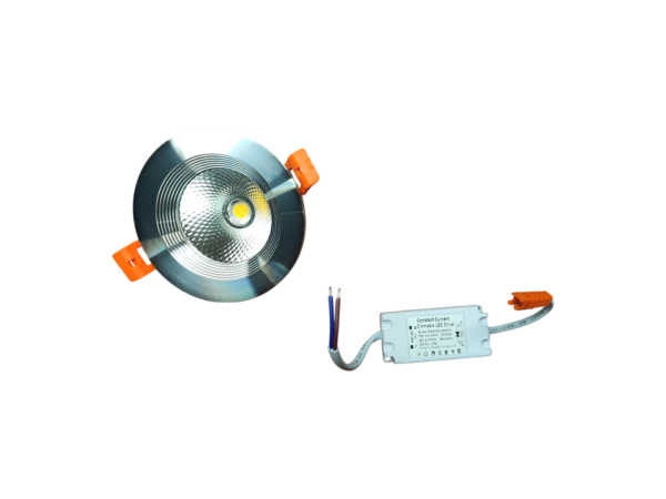 CRIUS Ronde Spot 5W 3000k Aluminium inclusief driver Fase-dimmen