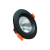 CRIUS Ronde Spot 5W 3000k Zwart inclusief driver Fase-dimmen