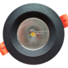 CRIUS Ronde Spot 5W 3000k Zwart inclusief driver Fase-dimmen