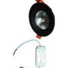 CRIUS Ronde Spot 5W 3000k Zwart inclusief driver Fase-dimmen