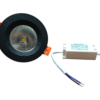 CRIUS Ronde Spot 5W 3000k Zwart inclusief driver Fase-dimmen