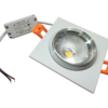 CRIUS Vierkant Spot 5W 3000k Wit inclusief driver Fase-dimmen