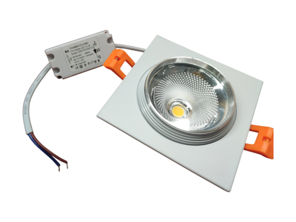 CRIUS Vierkant Spot 5W 3000k Wit inclusief driver Fase-dimmen