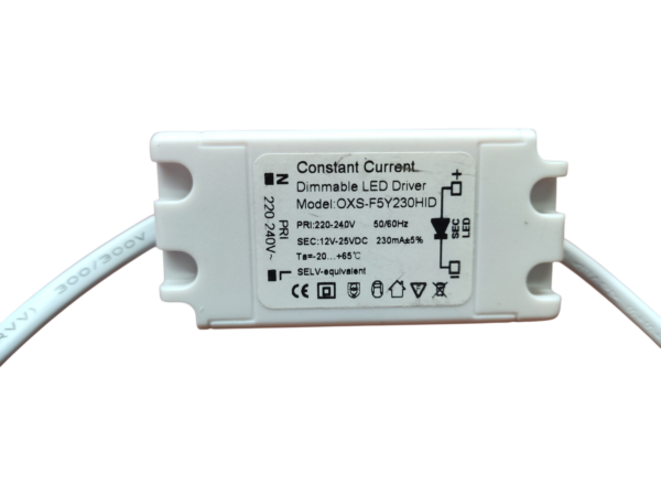 CRIUS Vierkant Spot 5W 3000k Wit inclusief driver Fase-dimmen