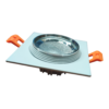 CRIUS Vierkant Spot 5W 3000k Wit inclusief driver Fase-dimmen