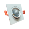 CRIUS Vierkant Verstelbare Spot 5W 3000k Wit inclusief driver Fase-dimmen