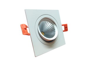 CRIUS Vierkant Verstelbare Spot 5W 3000k Wit inclusief driver Fase-dimmen