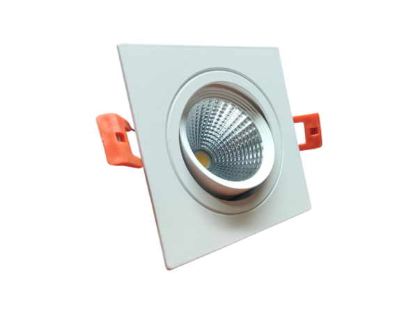 CRIUS Vierkant Verstelbare Spot 5W 3000k Wit inclusief driver Fase-dimmen