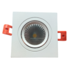 CRIUS Vierkant Verstelbare Spot 5W 3000k Wit inclusief driver Fase-dimmen