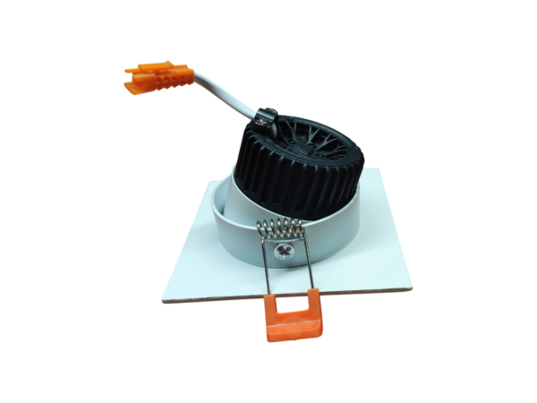 CRIUS Vierkant Verstelbare Spot 5W 3000k Wit inclusief driver Fase-dimmen