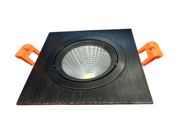 CRIUS Vierkant Verstelbare Spot 5W 3000k Zwart inclusief driver Fase-dimmen