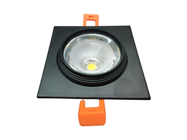 CRIUS Vierkant Spot 5W 3000k Zwart inclusief driver Fase-dimmen