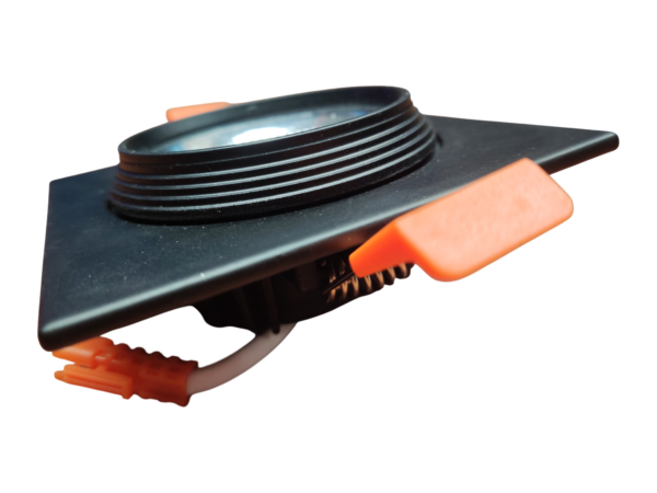 CRIUS Vierkant Spot 5W 3000k Zwart inclusief driver Fase-dimmen
