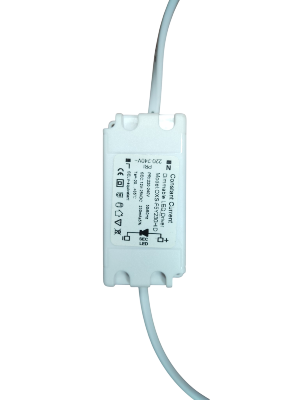 CRIUS Vierkant Verstelbare Spot 5W 3000k Aluminium inclusief driver Fase-dimmen