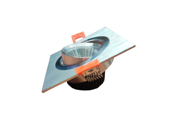 CRIUS Vierkant Verstelbare Spot 5W 3000k Aluminium inclusief driver Fase-dimmen