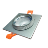 CRIUS Vierkant Spot 5W 3000k Aluminium inclusief driver Fase-dimmen