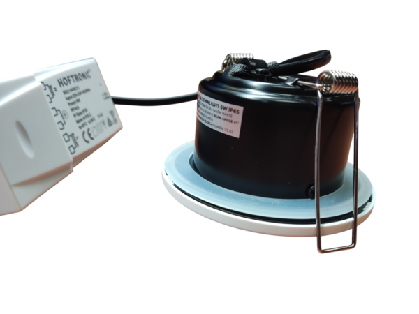 Ronde Spot 6W 2700k IP65 Wit inclusief driver Fase-dimmen