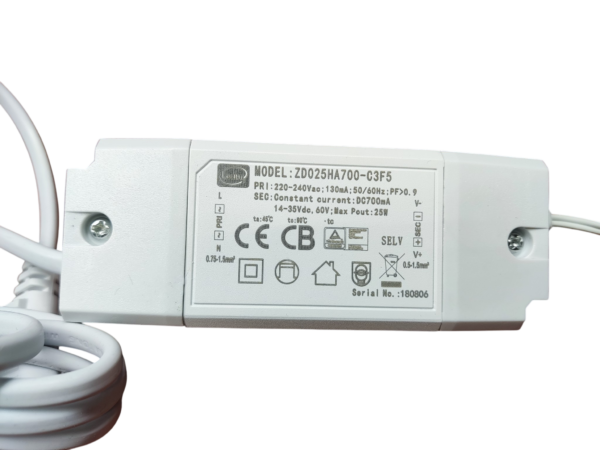 Downlight 15W 4000K Wit IP20 inclusief driver