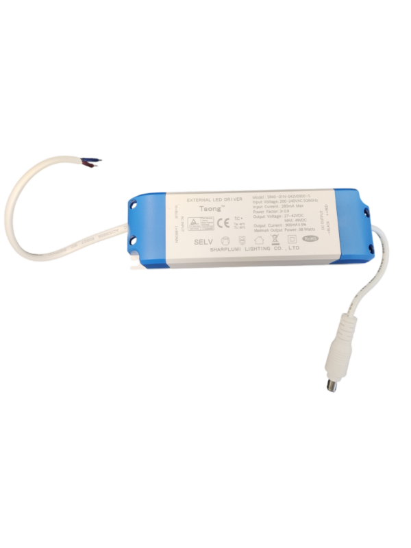 Kantelbare downlight 30W 3000k inclusief driver